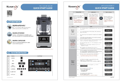 Kuvings CB1000 Quick Guide(English) 11EN222009A (7001-14000A)