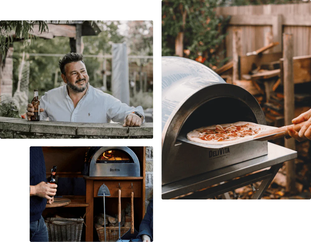 DeliVita Dual Fuel, gáz és fatüzelésű pizzakemencék