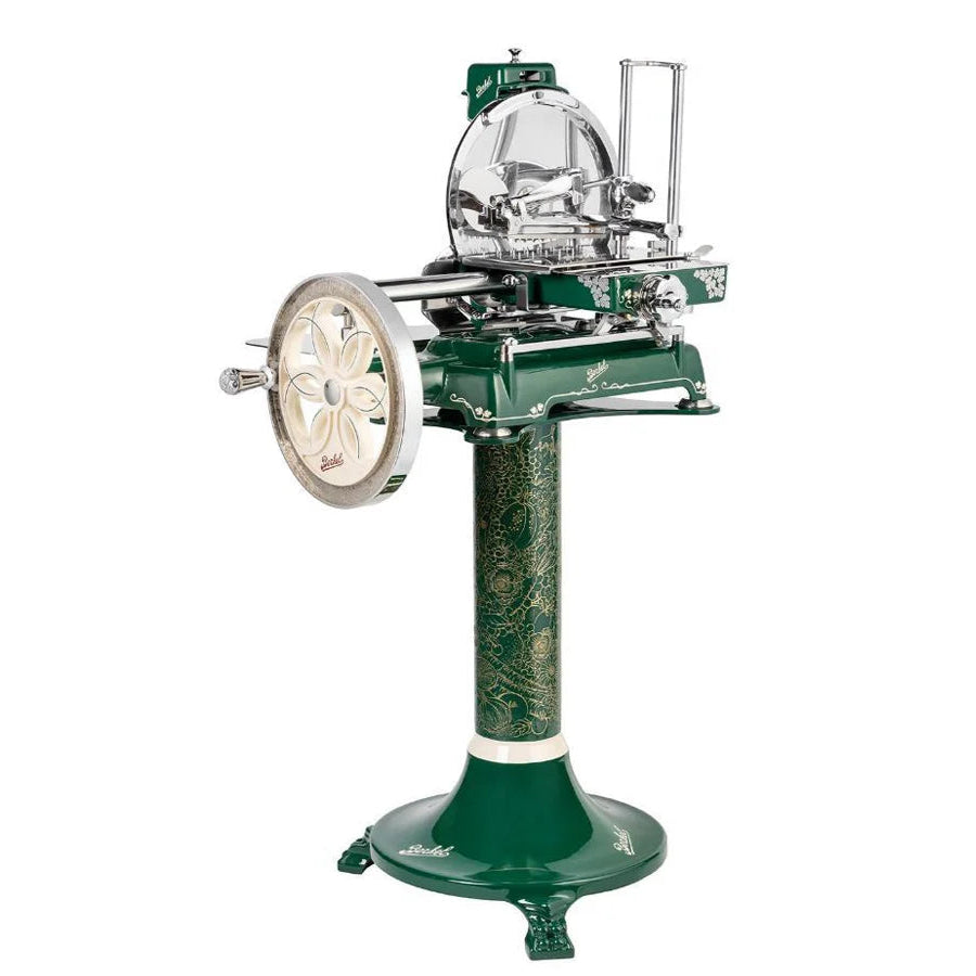 Berkel Volano B114 Abundantia gép és állvány prémium megjelenéssel, részletgazdag virágmintás gravírozással