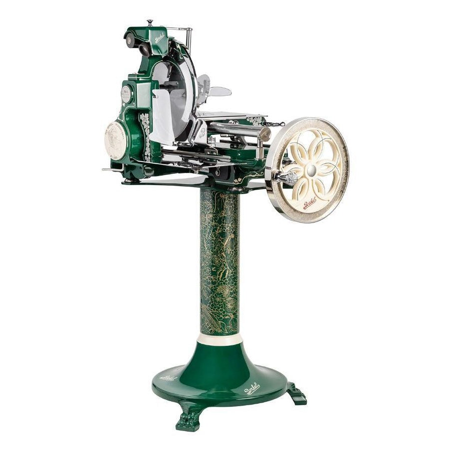 Berkel Volano B114 Abundantia gép és állvány prémium megjelenéssel, részletgazdag virágmintás gravírozással