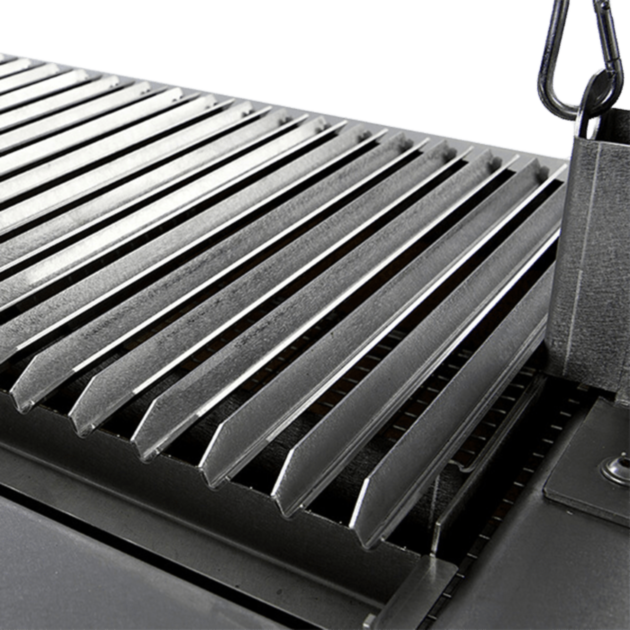 Bertha Parrilla Grill hővisszaverő samottos belső tér és acélráccsal ellátott tüzelőtér