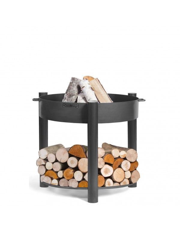 Záhradné ohnisko Cook King MONTANA – prémiové ohnisko s úložným priestorom na drevo (60–80 cm)