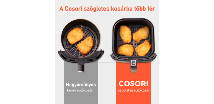 Cosori Premium Forrólevegős Sütő Fehér 5,5L