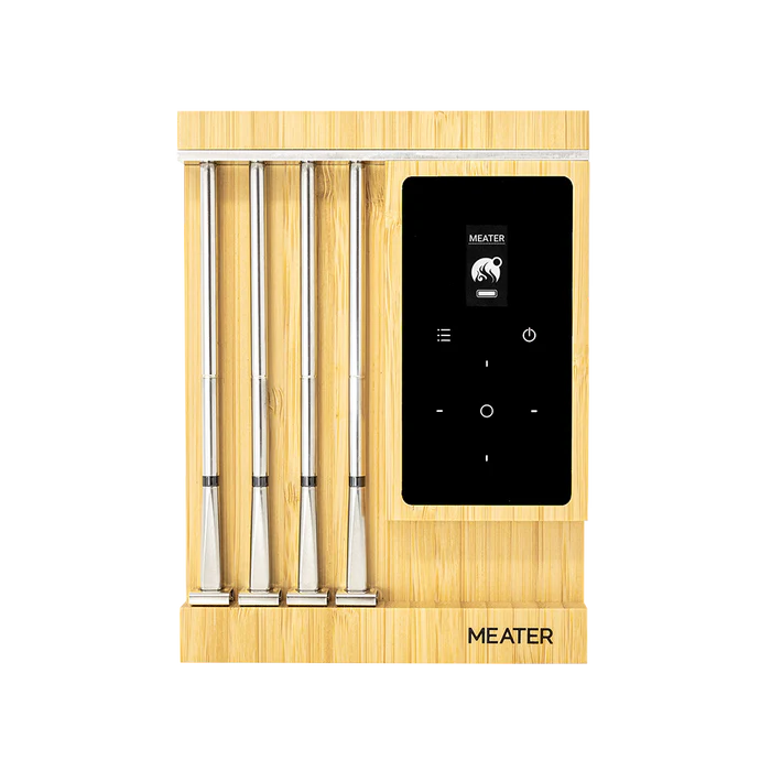 MEATER Pro XL 4 szondával és OLED kijelzővel bambusz töltőállomáson

