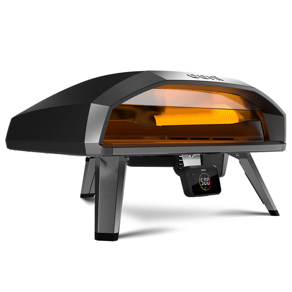 Ooni Koda 2 Pro pizzakemence belső sütőtérrel, oldalnézet.

