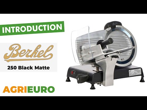 Berkel Red Line 250, matt fekete szeletelőgép, youtube videó borító.