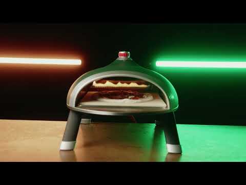 DeliVita Diavolo gáztüzelésű pizzakemence  -zöld