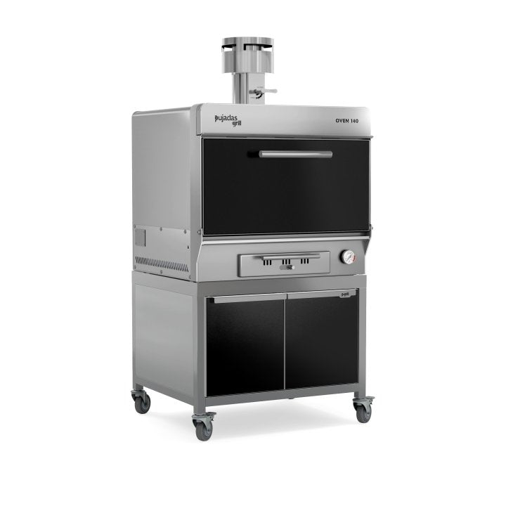 Pujadas Classic Brasa faszenes grill kemence, 140 fős kapacitás, fekete kivitel, jobb nézet