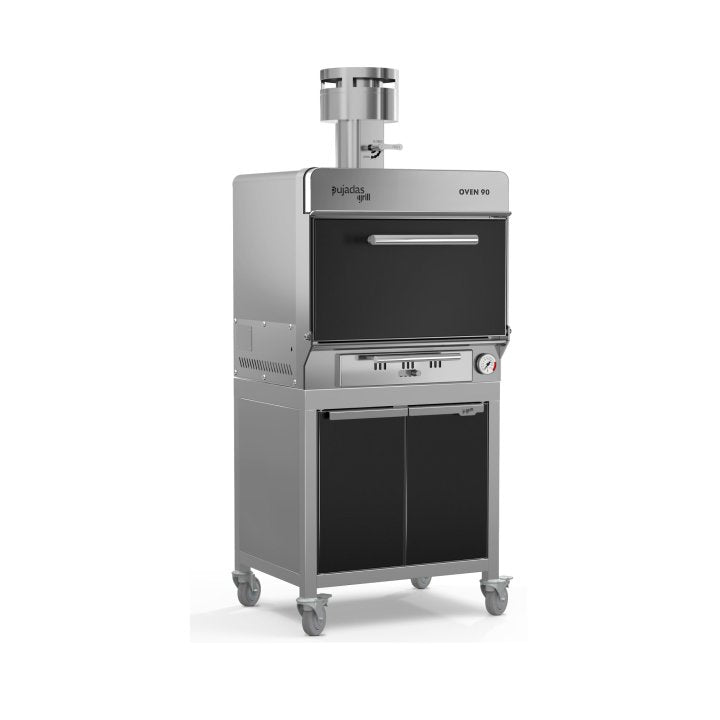 Pujadas Classic Brasa faszenes grill kemence, 90 fős kapacitás, fekete kivitel, jobb nézet