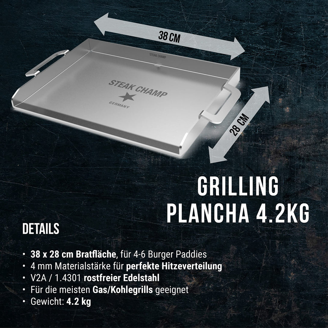 STEAK CHAMP Grill Plancha 4.2kg